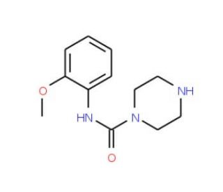 Piperazine-1-carboxylic acid (2-methoxy-phenyl)-amide - chemical structure image