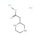 Piperazine-2-acetic acid methylester dihydrochloride (CAS 394709-83-2) - chemical structure image