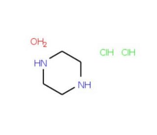 Piperazine dihydrochloride monohydrate (CAS 6091-62-9) - chemical structure image