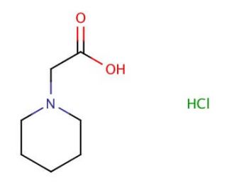 Piperidin-1-yl-acetic acid hydrochloride (CAS 3235-68-5) - chemical structure image