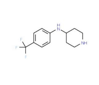 Piperidin-4-yl-(4-trifluoromethyl-phenyl)-amine - chemical structure image
