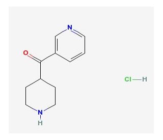 Piperidin-4-yl-pyridin-3-yl-methanonehydrochloride - chemical structure image