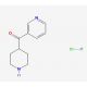 Piperidin-4-yl-pyridin-3-yl-methanonehydrochloride - chemical structure image