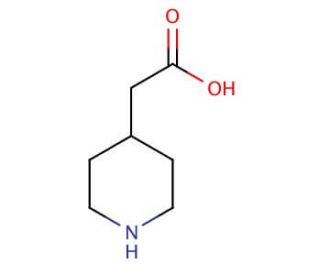 piperidin-4-ylacetic acid hydrochloride (CAS 51052-78-9) - chemical structure image