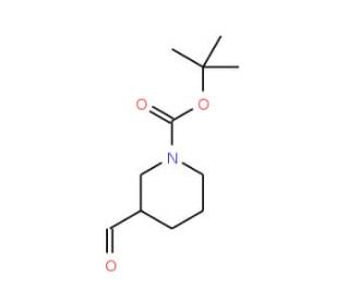 Piperidine-3-carboxaldehyde, N-BOC protected (CAS 118156-93-7) - chemical structure image