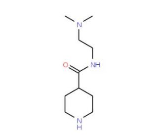 Piperidine-4-carboxylic acid (2-dimethylamino-ethyl)-amide - chemical structure image