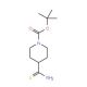 Piperidine-4-thiocarboxamide, N1-BOC protected (CAS 214834-18-1) - chemical structure image