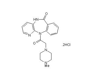 Pirenzepine Dihydrochloride (CAS 29868-97-1) - chemical structure image