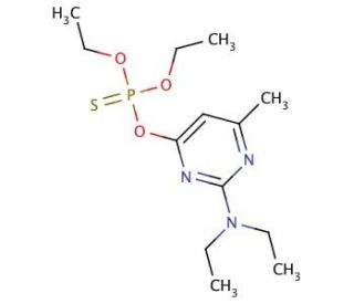 Pirimiphos-ethyl (CAS 23505-41-1) - chemical structure image