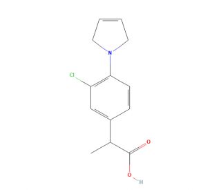 Pirprofen (CAS 31793-07-4) - chemical structure image