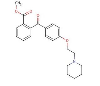 Pitofenone Hydrochloride (CAS 1248-42-6) - chemical structure image