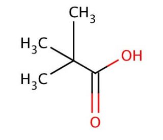 Pivalic acid (CAS 75-98-9) - chemical structure image