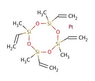 Platinum(0)-2,4,6,8-tetramethyl-2,4,6,8-tetravinylcyclotetrasiloxane complex solution (CAS 68585-32-0) - chemical structure i