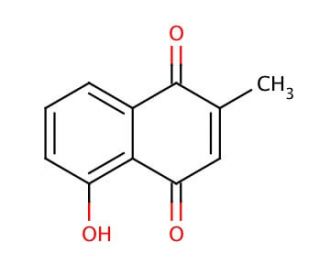 Plumbagin (CAS 481-42-5) - chemical structure image
