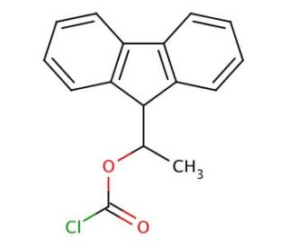 (+)-1-(9-Fluorenyl)ethyl chloroformate solution (CAS 107474-79-3) - chemical structure image