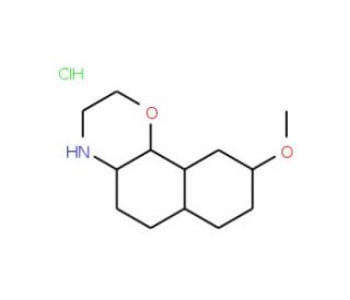 (&plus;)-3,4,4a,5,6,10b-Hexahydro-9-methoxy-2H-naphtho[1,2-b][1,4]oxazin, HCl - chemical structure image