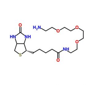 (&plus;)-Biotin-(PEO)4-amine - chemical structure image