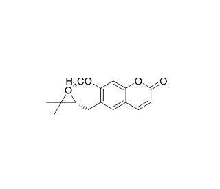 (&plus;)-Epoxysuberosin (CAS 80368-68-9) - chemical structure image