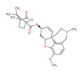 (&plus;)-Galanthaminyl (&minus;)-Camphanate - chemical structure image