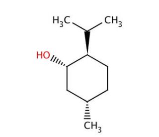 (&plus;)-Menthol (CAS 15356-60-2) - chemical structure image