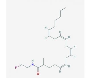 (&plusmn;)-2-Methylarachidonoyl-2&prime;-fluoroethylamide (CAS 166100-39-6) - chemical structure image