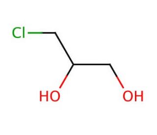 (&plusmn;)-3-Chloro-1,2-propanediol (CAS 96-24-2) - chemical structure image