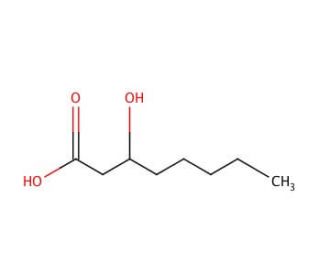 (±)-3-Hydroxyoctanoic acid (CAS 88930-08-9) - chemical structure image