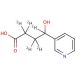 (±)-4-Hydroxy-4-(3-pyridyl)butanoic-d5 Acid (CAS 15569-97-8 (unlabeled)) - chemical structure image