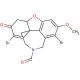 (±)-(4aα)-4a,5,9,10,11,12-Hexahydro-1,5-dibromo-11-formyl-3-methoxy-6H-benzofuro[3a,3,2-e,f][2]benzazepin-6-one - chemical