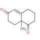 (±)-8a-Methyl-3,4,8,8a-tetrahydro-1,6(2H,7H)-naphthalenedione 的分子结构, CAS编号: 20007-72-1 (±)-8a-Methyl-3,4,8,8a-tetrahydro-1,6(2H,7H)-naphthalenedione (CAS 20007-72-1) - chemical structure image