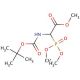 (±)-Boc-α-phosphonoglycine trimethyl ester (CAS 89524-98-1) - chemical structure image