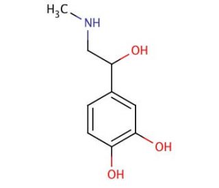 (&plusmn;)-Epinephrine (CAS 329-65-7) - chemical structure image