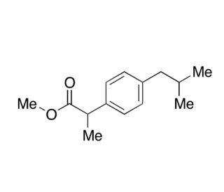 (&plusmn;)-Ibuprofen Methyl Ester (CAS 61566-34-5) - chemical structure image