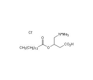 (&plusmn;)-Myristoylcarnitine chloride (CAS 14919-38-1) - chemical structure image