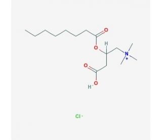 (±)-Octanoylcarnitine chloride (CAS 18822-86-1) - chemical structure image