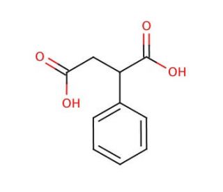 (&plusmn;)-Phenylsuccinic acid (CAS 635-51-8) - chemical structure image