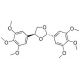 (±) trans-2,5-Bis(3,4,5-trimethoxyphenyl)-1,3-dioxolane (CAS 116673-45-1) - chemical structure image