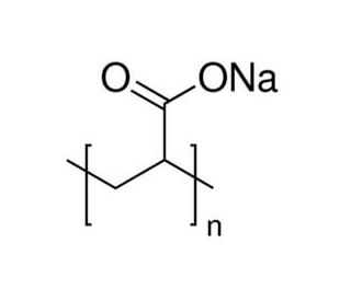 Poly(acrylic acid sodium salt) (Mw ~2,100) (CAS 9003-04-7) - chemical structure image