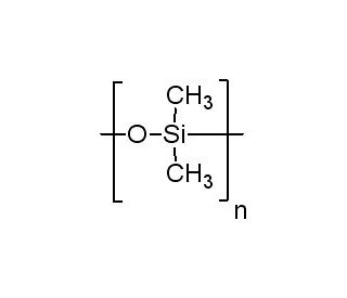 Poly(dimethylsiloxane) (CAS 9016-00-6) - chemical structure image