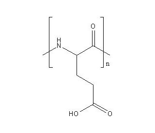Poly-L-Glutamic Acid (CAS 25513-46-6) - chemical structure image