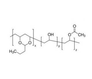 Poly(vinyl butyral-co-vinyl alcohol-co-vinyl acetate) (70,000-100,000) - chemical structure image