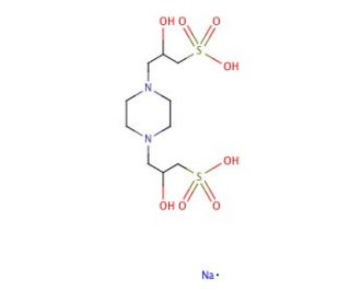 POPSO, sesquisodium salt (CAS 108321-08-0) - chemical structure image