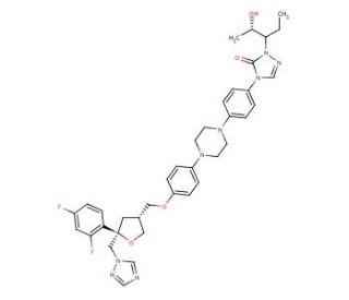 Posaconazole (CAS 171228-49-2) - chemical structure image