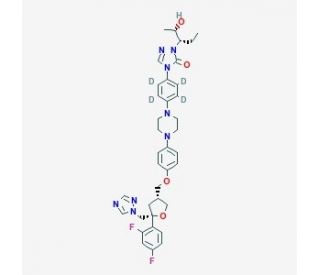 Posaconazole-d4 (CAS 1133712-26-1) - chemical structure image