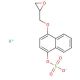 Potassium 1-(2,3-Epoxypropoxy)-4-naphthol Sulfate (CAS 95648-12-7) - chemical structure image