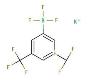 Potassium 3,5-bis(trifluoromethyl)phenyltrifluoroborate (CAS 166328-09-2) - chemical structure image