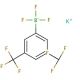 Potassium 3,5-bis(trifluoromethyl)phenyltrifluoroborate (CAS 166328-09-2) - chemical structure image