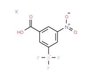 Potassium (3-carboxy-5-nitrophenyl)trifluoroborate (CAS 850623-76-6) - chemical structure image