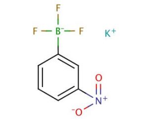 Potassium 3-nitrophenyltrifluoroborate (CAS 192863-40-4) - chemical structure image