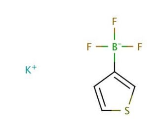 Potassium 3-thiophenetrifluoroborate (CAS 192863-37-9) - chemical structure image